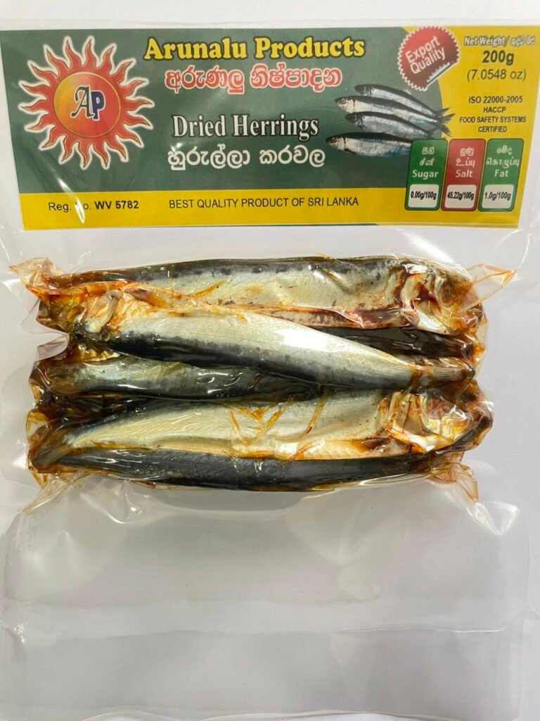 Sun-dried Herrings (Hurulla) (Arunalu) 200g
